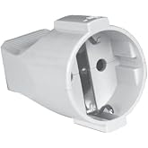 Silver Electronics - Female 16A 0.5 cm Schuko Plug with White Protection