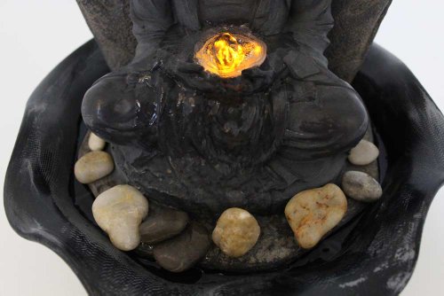Zimmerbrunnen, Dekobrunnen, warmweiße LED, antikfinish, FoBuddha, 10465 - 3