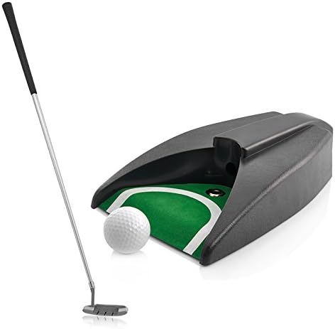 Shopinnov Inside Golf Set with Putting Mat and Putter Zinc