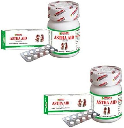 2 x Bakson's Homeopathy - Astha Aid Tablet Controls Cough (pack of 2)