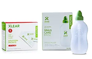 Xlear Sinus Care Rinse System With Sinus Care Refill Solution (Xlear-20 Ct 6 Gram Packets)