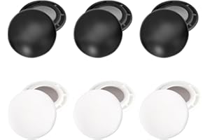 RANJIMA Lot de 6 Supports Magnétiques pour Numéro de Dossard, Aimants pour Dossards de Course, Aimants dorsaux Running, Clips Magnétiques pour Marathon Et Semi-Marathon (Noir + Blanc)