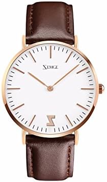 36mm case Women Watches Ultra Thin Quartz Analogue Waterproof Wrist Watch Unisex Business Casual Simple Classic Design Dress Rose Gold Tone Wristwatch with Stainless Steel Case DW Style ZC0601W