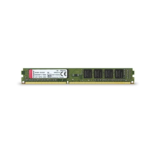Kingston KVR16LN11/4 - Memoria RAM de 4 GB (1600 MHz DDR3L Non-ECC CL11 DIMM 1.35 V, 240-pin)