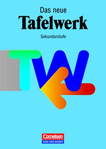 Das Tafelwerk - Ausgabe 1998: Schülerbuch