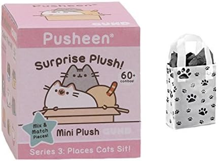 GUND Pusheen Mystery Surprise Plush Box Series 3 and Bag Gift Set