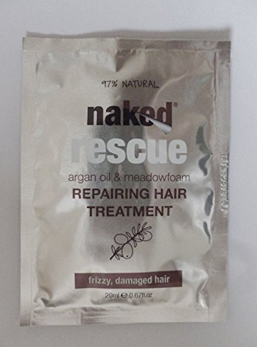 3 x Naked Rescue Repairing Hair Treatment Sachet Frizzy,Damaged Hair