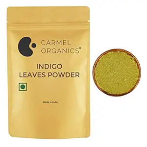 CARMEL ORGANICS Indigo Leaves Powder for Hair Colour | 340 GRAMS | No added preservatives.