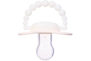 LUU – Smoczek 3-6 m-cy – Smoczek dla Niemowląt z Medycznego Silikonu, Wspiera Prawidłowy Rozwój Jamy Ustnej i Zębów, Przyjazny Karmieniu Piersią, bez BPA – American Cream Glow Świecący w Ciemności