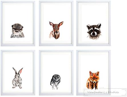 Woodland Animal Prints for Nursery Decor