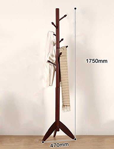 HWF Hat Coat Stand Solid wood Floor Standing Coat racks Floor hangers Creative Hat Coat Stand 175CM ( Color : B )
