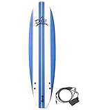 Alder Delta Stringers Kit de surf avec planche en mousse Bleu à rayures 183 cm