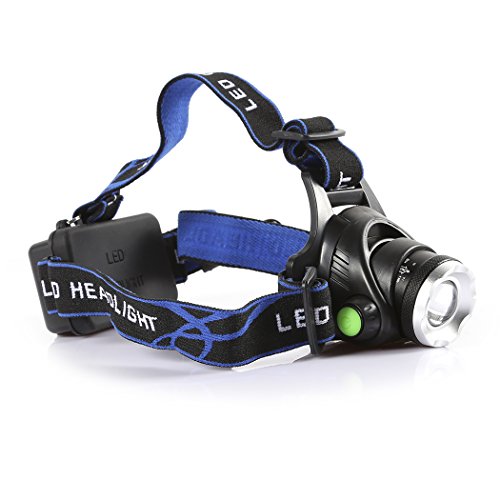 B-right dimmbar hell LED Stirnlampe, 3 Modi LED Kopflampen, Aluminium LED Kopflampe 1200 Lumen, 3 Helligkeiten zu wahlen,Wasserdicht Stirnleuchten, LED Kopflampe, Kopfleuchten, Fahrrad Lampen - 5