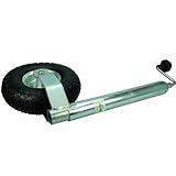 rueda remolque 13 pulgadas Ø Tubo: 48 mm Cartrend 80144 Ruedecilla de apoyo de remolque de caravana y transporte, galvanizado, 48 mm, neumática