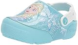  crocs Fun Lab Frozen Elsa Light Clog Kids, Zuecos Unisex niño, Azul (Ice Blue 4o9), 24/25 EU