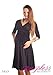 Gorgeous Maternity Dress Vneck Pregnancy Clothing Size 8 10 12 14 16 18 Top 4400 Variety of Colours (10, Black)