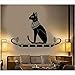 Produktbild Qqasd Wanddekoration Tier Wandtattoo Aufkleber Schlafzimmer Dekor Alten Ägypten Ägyptischen Katze Vinyl Kunst Removeable Wandbild 58x40 cm