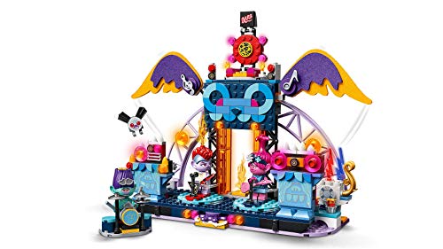 LEGO 41254 Trolls Concerto a Vulcano Rock City 4 lego LEGO-Trolls-World-Tour-Concerto-a-Volcano-Rock-City-Ricrea-le-Scene-del-Film-Trolls-con-3-Minifigure-di-Poppy-Branch-e-Regina-Barb-Set-di-Costruzioni-per-Bambini-6-Anni-41254