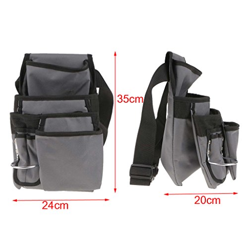 Gazechimp Leinwand Wasserdicht Gürteltasche Tasche Multifunktionsbeutel für Werkzeug - 3