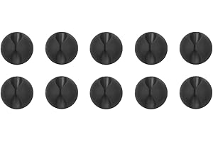 Opakowanie 10 samoprzylepnych ładowarek kabel kabel kabel uchwyt do drutu uchwyt na biurko schludne krawaty - od Lifeswonderful (czarne)