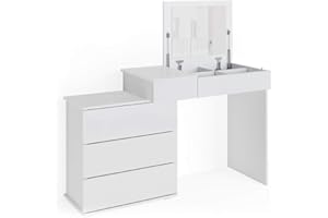 Vicco tavolo da toeletta Lotos, Bianco, 117 cm