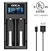 Produktbild DOCA Schnelles Akkuladegerät LCD-Anzeige universelles intelligentes wiederaufladbares Akkuladegerät für AA AAA-Li-Ion-Akkus IMR 18650 21700 26650 14500 18500 10440 18350 17670 NI-MH-NI-Cd