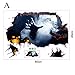 Produktbild LCLrute 3D Wandtattoo Wall Sticker Mural Decor Decal Removable Halloween Wand Aufkleber Durchbruch Stein Selbstklebend Wandbild Wandsticker 75cm * 34cm