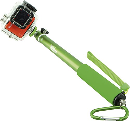 Rollei Arm Extension L 950mm (Selfie-Stange für alle Actioncams mit 1/4″ Stativgewinde, passend für GoPro Actioncams mit Stativadapter, für Selbstportraits) Grün - 3