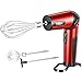 Produktbild Handmixer USB Aufladbar Handrührer, Tragbares Kabellos Mixer Handrührer mit 2 Geschwindigkeiten, Elektrisch Handrührer with 3 Anlagen, Rot, 12W