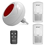 【 Llave FOB】: Desarmar o activar el sistema de alarma del sensor de movimiento, pulsa el botón de desarmado del mando a distancia conectado, apaga el sonido de alarma falso.