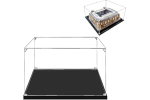 HYCH Vitrine Schaukasten Für (Real Madrid Santiago Bernabéu Stadion) Building Blocks Model, Display Case Acryl Schaukasten für Lego 10299 (Nicht Enthalten Building Blocks Modell) (2 mm dick)