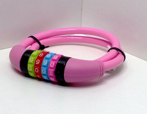 Land-Haus-Shop® Fahrradzahlenschloss 65 cm, Stahlseil ummantelt, Fahrrad Zahlen Schloss - 2