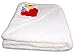 Luxury Organic Cotton Hooded Bath Towel for Baby & Toddler; Large, Thick, Soft, White, Double Sided Terry & Hypoallergenic - an Ideal Gift by Contented Infant