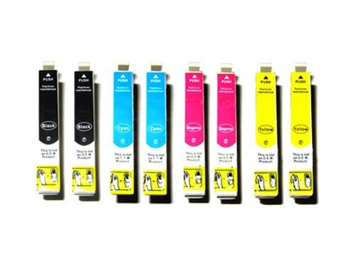 *TiToPaten®* 8x kompatible Tintenpatronen für Epson WorkForce WF 3620 DWF SET in den Farben 2xSchwarz, 2xCyan, 2xMagenta, 2xGelb Typ T2711, T2712, T2713, T2714