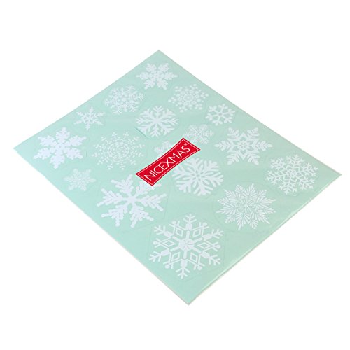 85 Fensterdeko Schneeflocken NICEXMAS Fensterbilder Schneeflocken(weiss) - 7
