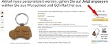 Ein sehr schöner Holz Schlüsselanhänger in Autoform mit Gravur, Motiv und Wunschtext - 6