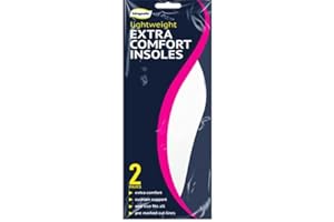 4 x Shoe Insoles Insert Extra Comfort Charcoal Sports Running Jogging Anti Odours Fleece Leather Walk Trainers Slippers Mens Women UK Size 3-11 (Extra Comfort Insoles (4 in Pack))