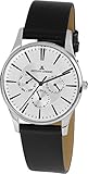Jacques Lemans Unisex Erwachsene Multi Zifferblatt Quarz Uhr mit Leder Armband 1-1929H