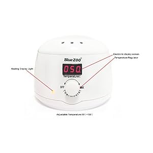BlueZOO Wax Warmer Melting Pot Electric Hair Removal Waxing Heater Portable Depilatory Machine 500ML - Image 2