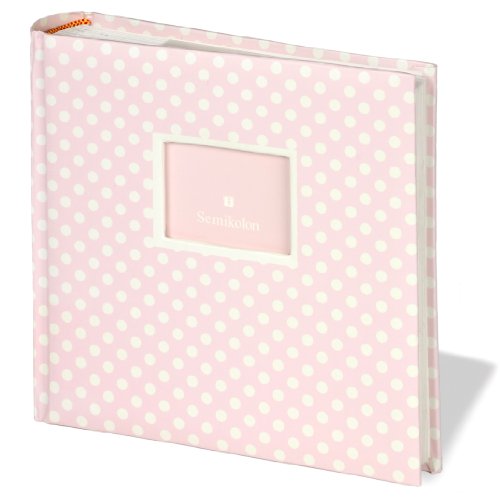 Jumbo Album Baby Rose Medium Dots +++ 50 sheets photo mounting board beige and glassine sheet protectors +++ PHOTO- AND SCRAPBOOK +++ Quality made by Semikolon