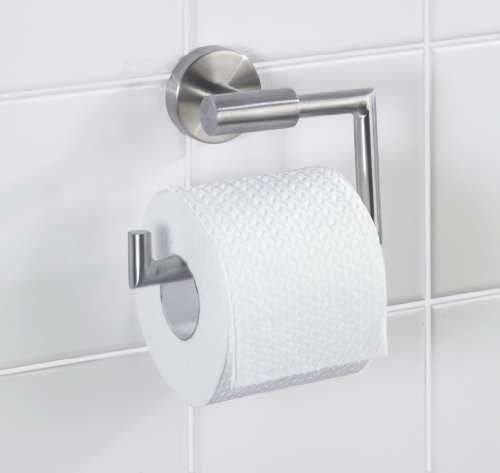 WENKO 19612100 WC-Rollenhalter ohne Deckel Bosio, Edelstahl rostfrei, 15 x 10.5 x 6.5 cm, Matt - 2