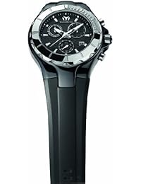 Technomarine 110028-1 - Reloj cronógrafo de cuarzo unisex, correa de silicona color negro