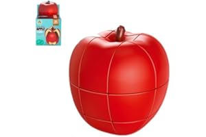 BUCAXIT Zauberwürfel,3D Apfelförmige Fruchtwürfel Magic Speed Cube，Speziell Geformter Puzzlewürfel zur Entwicklung von Intelligenz und Geschicklichkeit (Apple)