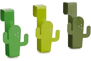 Balvi Gancio cassetto Cactus Set di 3 Appendiabiti Colore Verde Ganci appendi canovacci per Anta Arma