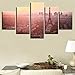 Produktbild CNCN Rahmen HD Gedruckt Modern Living Ro Bilder 5 Panel Turm Landschaftsmalerei Wandkunst Modulare Poster Er Dekoration Leinwand Rahmen 20x35 20x45 20x55cm