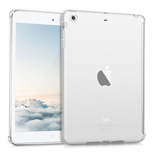 kwmobile Hülle für Apple iPad Mini 2 Retina / iPad Mini 3 - Smartcover Kompatibles Backcover Case Tablet Schutzhülle TPU Silikon - Tabletcase Cover Matt Transparent