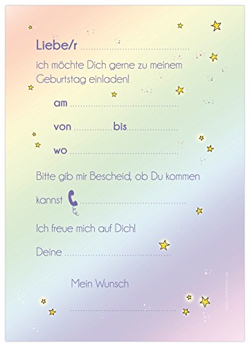 10 Einladungen zum Kindergeburtstag „EINHORN“ / Einhorn-Karten für Mädchen - 3