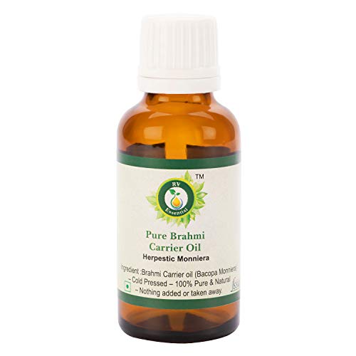 R V EssentialPure Brahmi Oil 50ml (1.69oz)- Bacopa Monnieri (100% Pure and Natural Rare Herb Series)