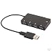 Produktbild perfk 4-Port-USB-OTG + 1 Port-Microco USB-Lade Anschluss Mehrfunktionale USB Plug and Play für Android, Windows - 2 Stück