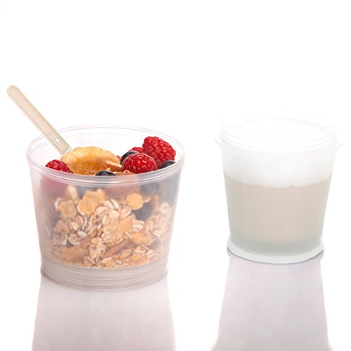 Müslibecher-2-go Müsli Reise Becher mit isoliertem Milchkühlfach & Löffel 2-go für unterwegs - 4